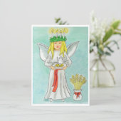 Saint Lucia Day Advent JL Biel Bedankkaart (Staand voorkant)