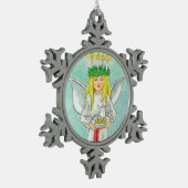 Saint Lucia Day Advent JL Biel Tin Sneeuwvlok Ornament (Links)
