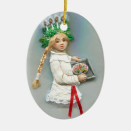 Saint Lucia Day Kerstkoekjes JL Biel Keramisch Ornament