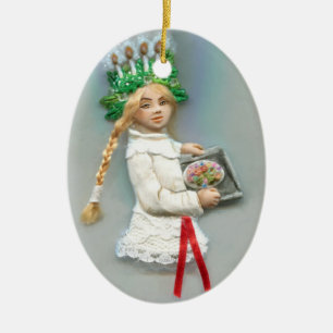 Saint Lucia Day Kerstkoekjes JL Biel Keramisch Ornament