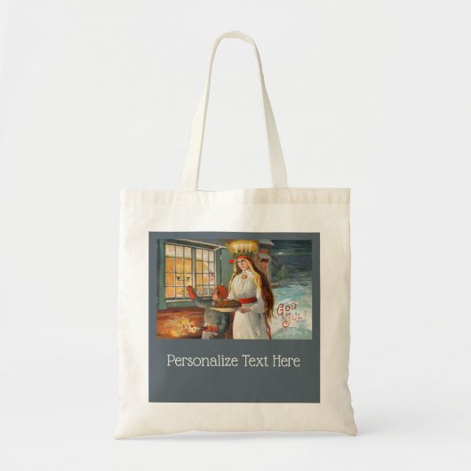 Saint Lucia en Child Deliver Saffron Bread Tote Bag (Voorkant)