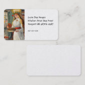 Saint Lucia en het kind dat Saffron Brood brengt Visitekaartje (Voorkant / Achterkant)