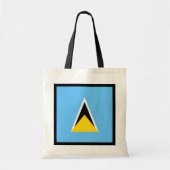 Saint Lucia Flag Bag Tote Bag (Voorkant)