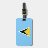 Saint Lucia Flag Bagagelabel (Voorkant verticaal)