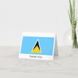 Saint Lucia Flag Bedankkaart