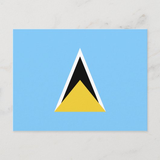 Saint Lucia Flag Briefkaart (Voorkant)