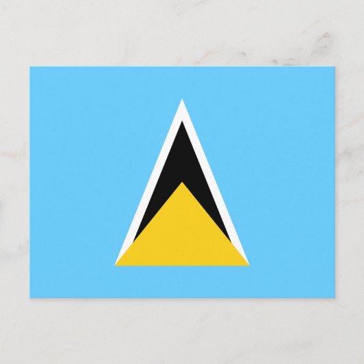 Saint Lucia Flag Briefkaart (Voorkant)