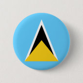 Saint Lucia Flag Button (Voorkant)