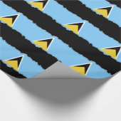 Saint Lucia Flag Cadeaupapier (Hoek)