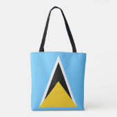Saint Lucia Flag Draagtas (Achterkant)