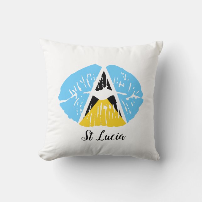 Saint Lucia Flag Kussen (Voorkant)