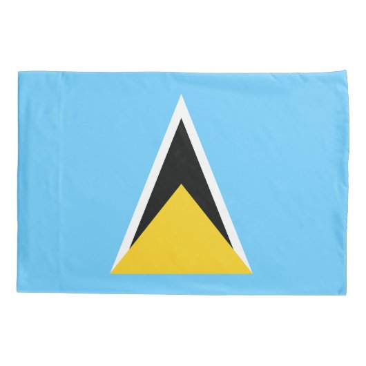 Saint Lucia Flag Kussensloop (Achterkant)