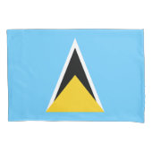 Saint Lucia Flag Kussensloop (Voorkant)