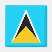 Saint Lucia Flag Magneet (Voorkant)