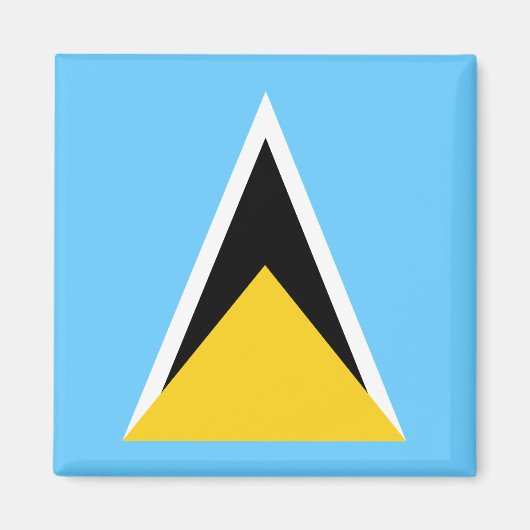 Saint Lucia Flag Magneet (Voorkant)