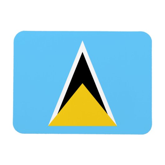 Saint Lucia Flag Magneet (Horizontaal)