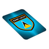 Saint Lucia Flag Magneet (Rechterzijde)