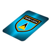 Saint Lucia Flag Magneet (Linkerzijde)