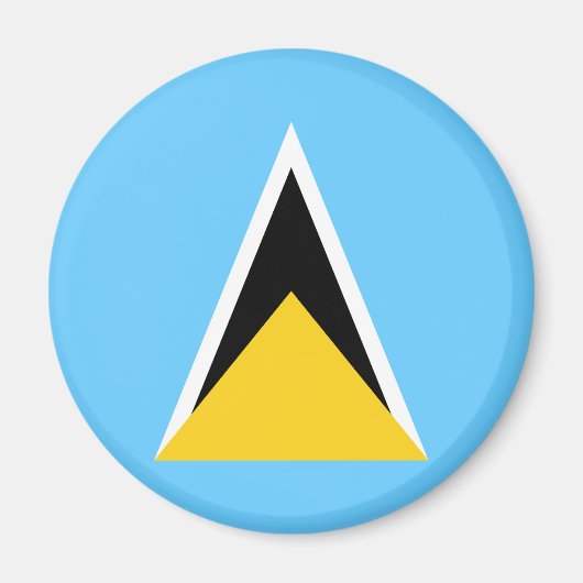 Saint Lucia Flag Magneet (Voorkant)
