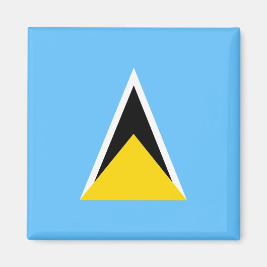 Saint Lucia Flag Magnet Magneet (Voorkant)