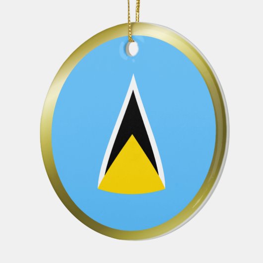 Saint Lucia Flag Ornament (Links)