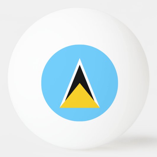 Saint Lucia Flag Pingpongballen (Voorkant)
