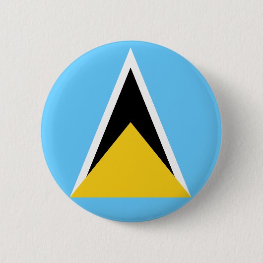 Saint Lucia Flag Saint Lucian Independence Ronde Button 5,7 Cm (Voorkant)
