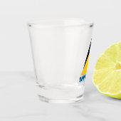 Saint Lucia Flag Shot Glas (Links)