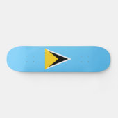 Saint Lucia Flag Skateboard (Horizontaal)