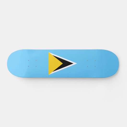 Saint Lucia Flag Skateboard (Horizontaal)