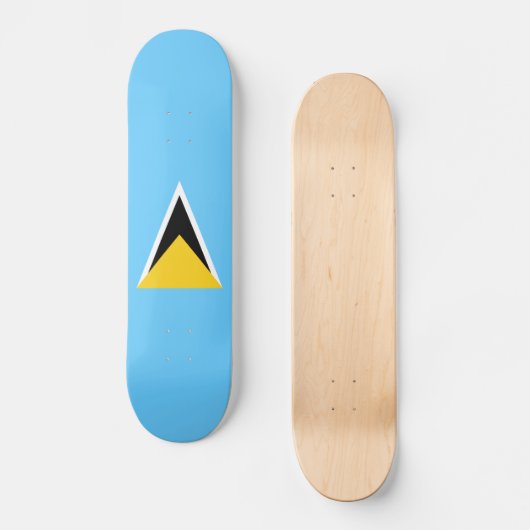 Saint Lucia Flag Skateboard (Voorkant)