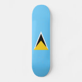 Saint Lucia Flag Skateboard (Voorkant)