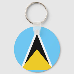 Saint Lucia Flag Sleutelhanger