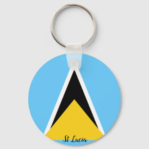 Saint Lucia Flag Sleutelhanger