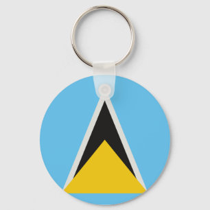 Saint Lucia Flag Sleutelhanger