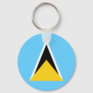 Saint Lucia Flag Sleutelhanger