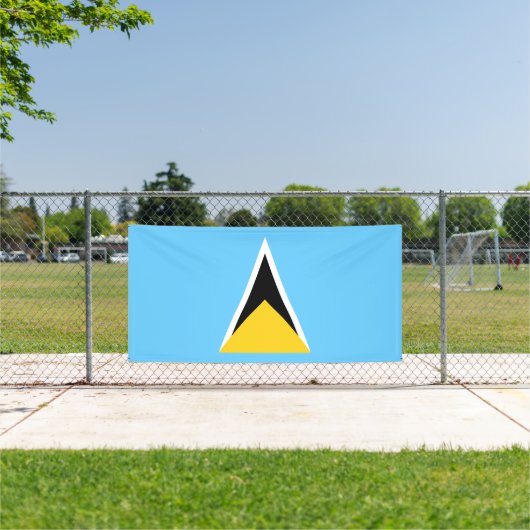 Saint Lucia Flag Spandoek (Insitu)