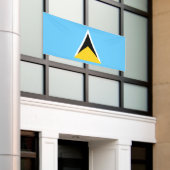 Saint Lucia Flag Spandoek (Buitenkant Gebouw)