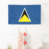 Saint Lucia Flag Spandoek (Insitu)