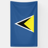 Saint Lucia Flag Spandoek (Verticaal)