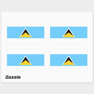 Saint Lucia Flag Sticker