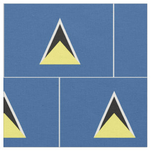 Saint Lucia Flag Stof