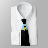 Saint Lucia Flag Stropdas (Gebonden)
