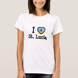 Saint Lucia Flag T-shirt