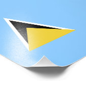 Saint Lucia Foto Afdruk (Hoek)