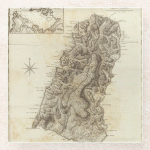 Saint Lucia Glazen Onderzetter