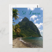 Saint Lucia Gros Piton Briefkaart (Voorkant / Achterkant)