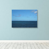 Saint Lucia Horizon Blue Ocean Canvas Afdruk (Insitu (Houten vloer))