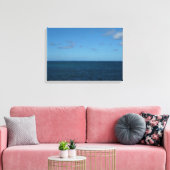 Saint Lucia Horizon Blue Ocean Canvas Afdruk (Insitu (Woonkamer))