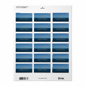 Saint Lucia Horizon Blue Ocean Etiket (Full Sheet)